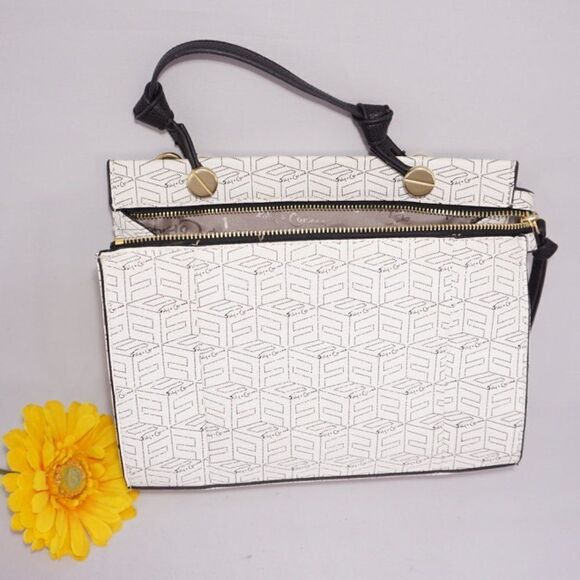 Foley + Corinna Dione Satchel, Ivory / Black - Picture 4 of 6